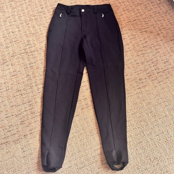Bogner Women’s Ski Snow Pants black stirrup leggings EUC stretch pant outdoor - Picture 2 of 12